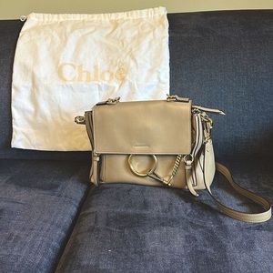Chloe Faye Handbag in Motty Gray medium